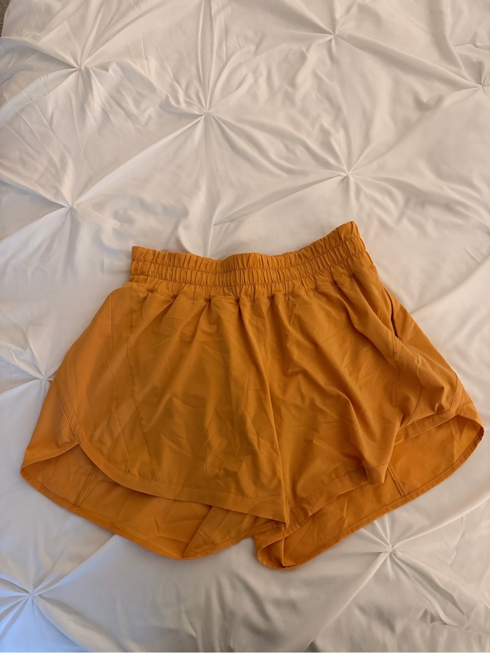 lululemon athletica Golden Orange Athletic Shorts
